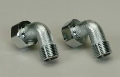 Outlet 🔔 PROFLO® Pair Bath Cock Elbow Chrome Plated 🥰