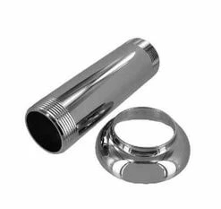 Best Sale 🔥 PROFLO® 1-1/2 x 1-1/2 x 6 in. Nipple with Flange in Chrome 🤩