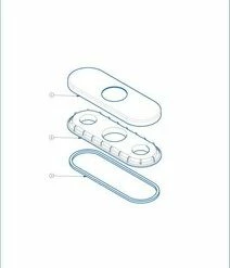 Budget 🥰 PROFLO® Escutcheon in Brushed Nickel 🌟