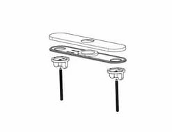 Hot Sale 💯 PROFLO® Deck Plate Bathroom Faucet Part in Matte Black 🤩