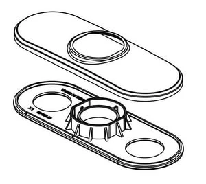 Cheapest 🎉 PROFLO® Deck Plate in Chrome 🤩 3 Cheapest 🎉 PROFLO® Deck Plate in Chrome 🤩