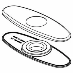 Best Sale 😀 PROFLO® Deck Plate in Brushed Nickel for PFWSC4850 🔥