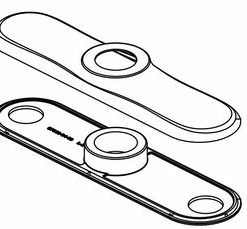 Best Pirce 🧨 PROFLO® 8 in. Deck Plate in Brushed Nickel 👍