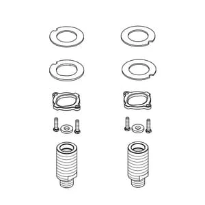 Cheap 🧨 PROFLO® 4 Centerset Lavatory Extension Kit Pair For 5209/5210 Lavatory Faucets ❤️ 3 Cheap 🧨 PROFLO® 4 Centerset Lavatory Extension Kit Pair For 5209/5210 Lavatory Faucets ❤️