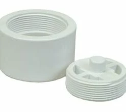 Outlet 👍 PROFLO® 3 In - 4 In. Push On Plastic White Cleanout 👍