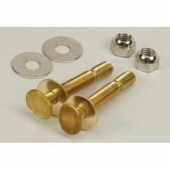 Outlet 😉 PROFLO® 1/4 x 2-1/4 in. Brass Snap Off Closet Bolts with Nickel Plated Washers 😉