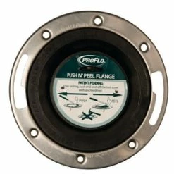 Cheap 🌟 PROFLO® Push N' Peel 4 X 3 in. Plastic ABS Closet Flange with Stainless Steel Ring 🌟