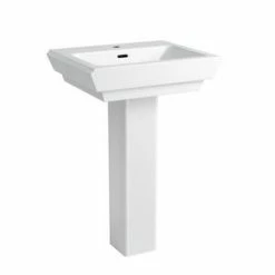 Promo 🔥 PROFLO® Kenai Fireclay Pedestal Base Only in White 🎁 -PROFLO® Shop Query 325