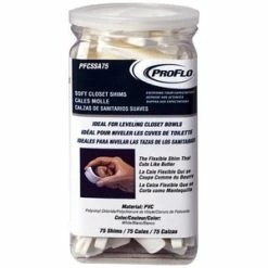 Promo ✨ PROFLO® PFCSSA Series PVC Soft Closet Wedge Shim 75 Per Jar ⌛