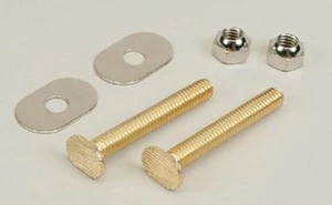 Budget 🥰 PROFLO® 5/16 x 2-1/4 in. Brass Plated Closet Bolts with Nickel Plated Oval Washers 🤩 3 Budget 🥰 PROFLO® 5/16 x 2-1/4 in. Brass Plated Closet Bolts with Nickel Plated Oval Washers 🤩