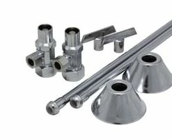 New 🔔 PROFLO® Sink 5/8 in x 3/8 in. x 12 in. Supply Kit in Chrome Plated 🛒