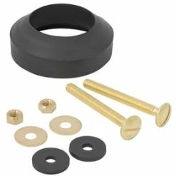 Hot Sale ⌛ PROFLO® Poly Flo Tank to Bowl Gasket in Black with Bolts for PROFLO Toilets ⌛