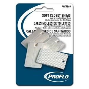 Budget 🎉 PROFLO® PFCSSA Series PVC Soft Closet Wedge Shim 4 Pack 👍 3 Budget 🎉 PROFLO® PFCSSA Series PVC Soft Closet Wedge Shim 4 Pack 👍