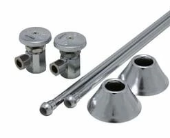 Promo ✔️ PROFLO® Sink 1/2 in x 3/8 in. Supply Kit in Chrome Plated 👏