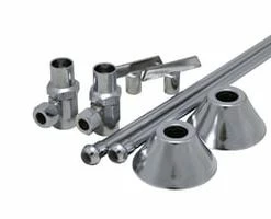 Buy 🎁 PROFLO® Sink 1/2 in x 3/8 in. Supply Kit in Chrome Plated ⌛