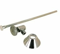 Flash Sale 🎁 PROFLO® Toilet 1/2 in x 3/8 in. Supply Kit in Chrome Plated 👍