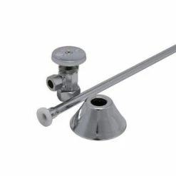 Best Sale 😍 PROFLO® Toilet 5/8 in x 3/8 in. x 1-97/100 in. Supply Kit in Chrome Plated 🛒